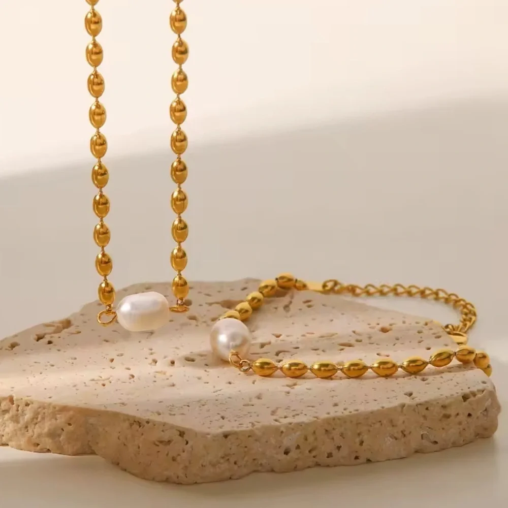 Luxury Minimal Gold Pearl Bracelet